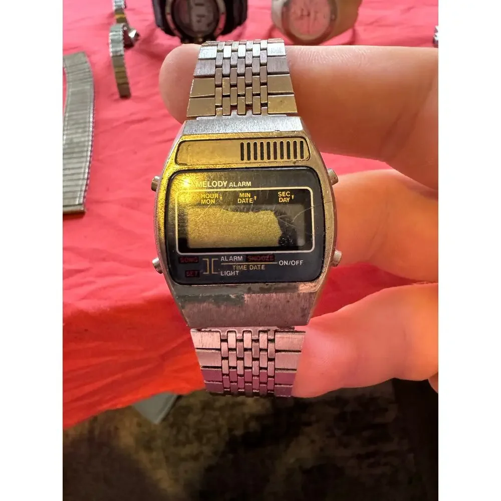 Vintage Watch Lot for Parts Repair Craft - Caesars Palace, 80s Armitron, Speidel